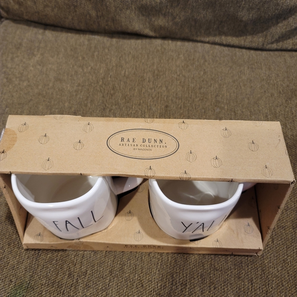 NWT Rae Dunn "Fall Y'all" Mug Set - Picture 2 of 2